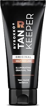 BYROKKO Tan Keeper 200ml Gradual Self Tan Body Moisturiser Vegan Cruelty-Free view 1