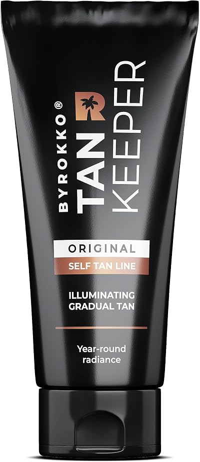 BYROKKO Tan Keeper 200ml Gradual Self Tan Body Moisturiser Vegan Cruelty-Free