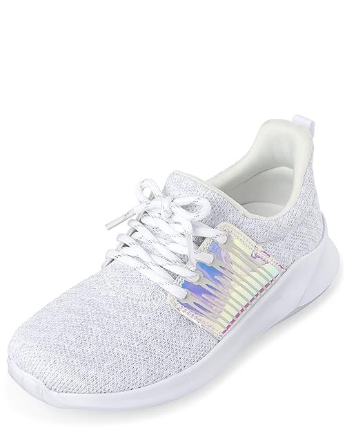 The Children's Place,girls,The Children's Place Girls Running Sneakers,Uniform Running Sneakers,White,11 Little Kid
