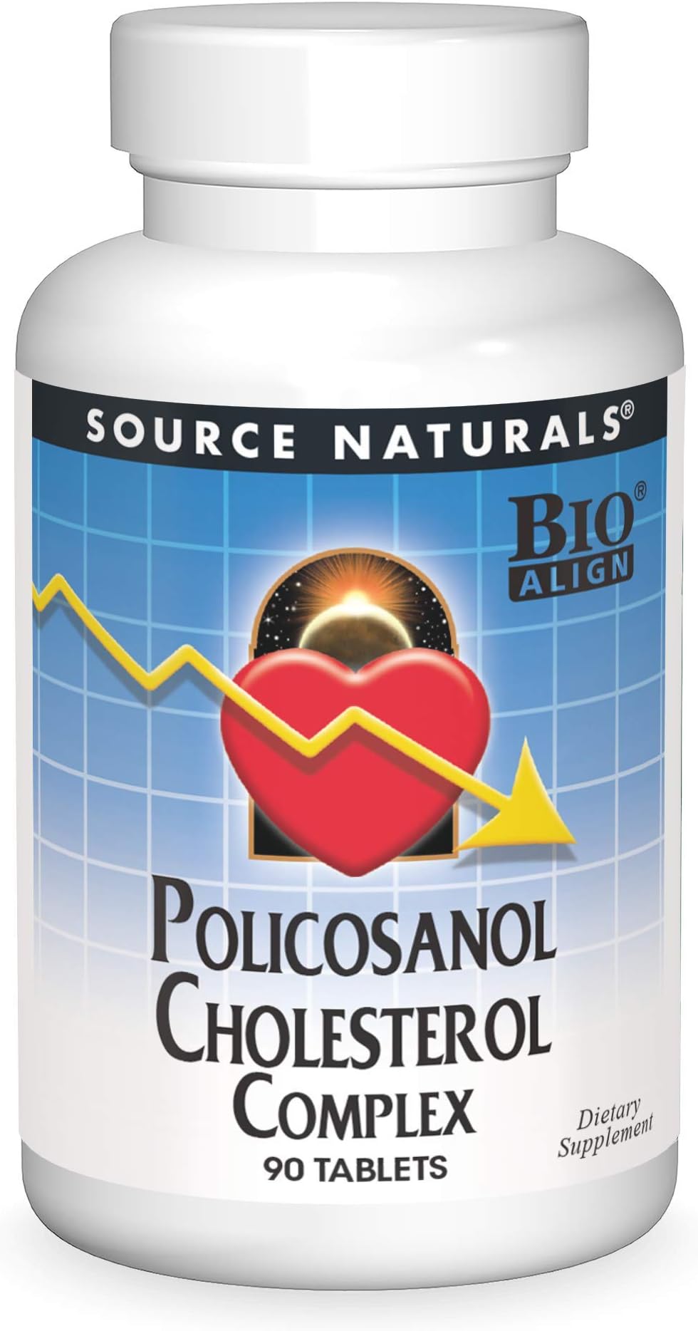 SOURCE NATURALS Policosanol Cholesterol Complex Tablet, 90 Count