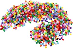 DIYEAH 2000pcs 5mm Craft Pom Poms Soft Fluffy Mini Balls for Kids Craft Supplies Diy Decorations Mixed Colors for Arts and