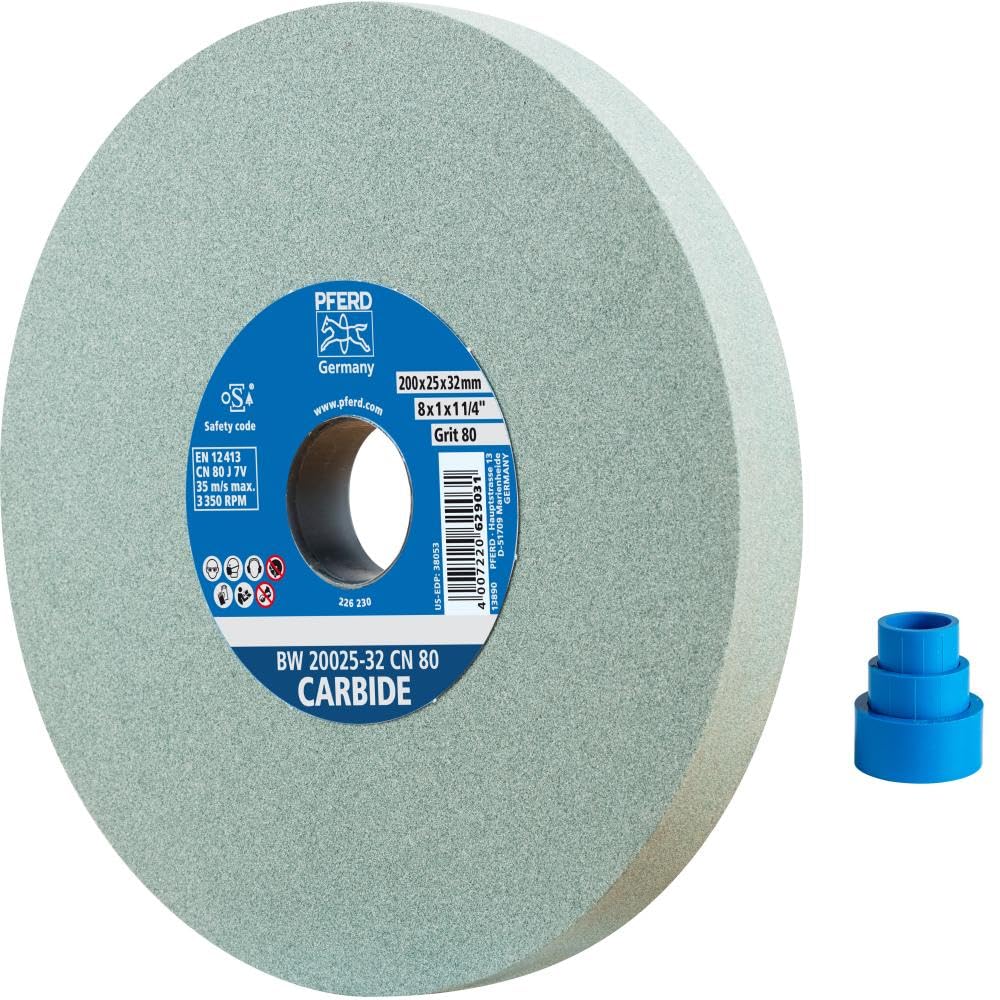 'Horse 39008490 Bench Grinder Discs "20025 32 CN 80 Carbide, 0.0001 V