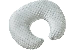 AULLAR Pillowcase for Nursing Pillow and Positioner for Breastfeeding and Bottle Feeding, Propping Baby, Tummy Time, Baby Sitting Support, Awake-Time Support, Pillow Cover Only (Sea Foam)