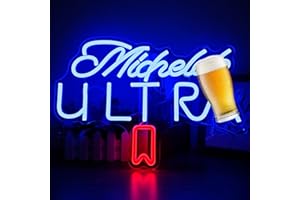 Geeinar Beer Neon Sign for Wall Decor Dimmable Beer Neon Signs Bar Led Sign Neon Sign for Man Cave Light Up Sign for Bedroom 