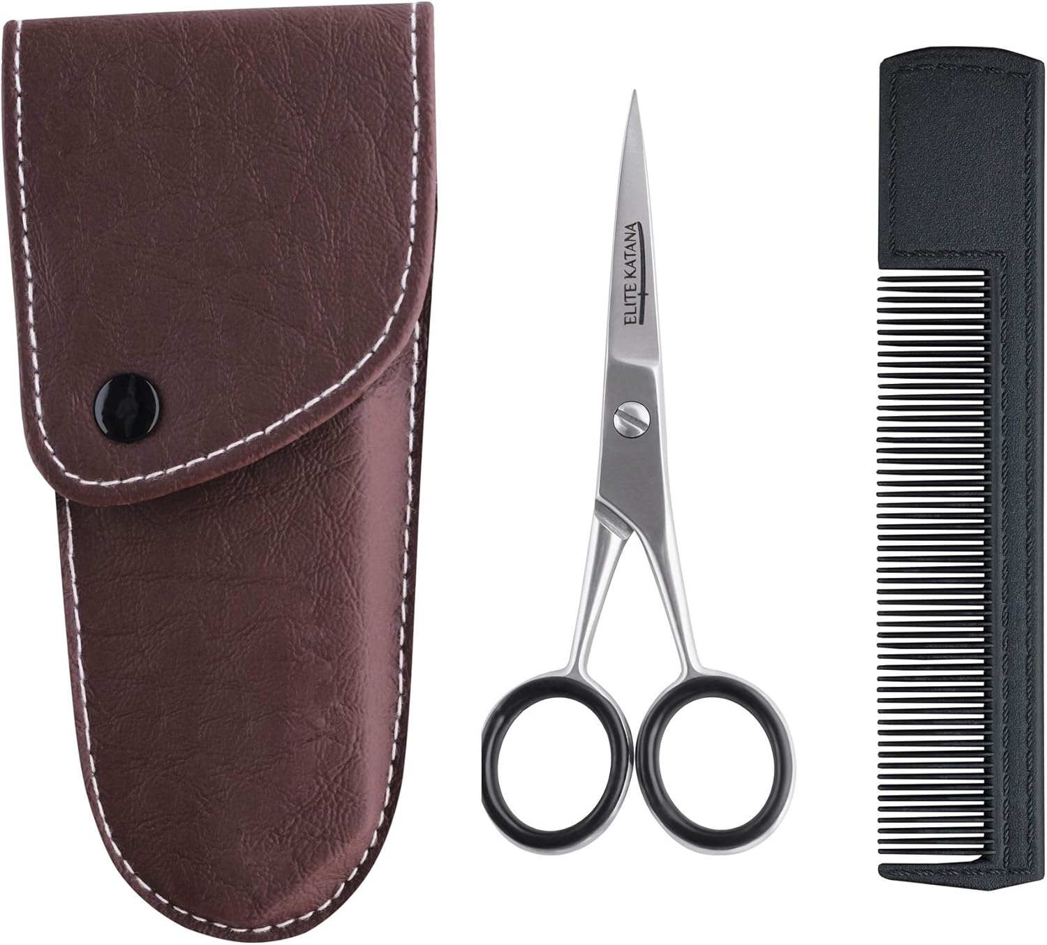 beard comb and scissors set