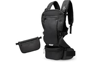 Colugo Baby Carrier - Baby Carrier Newborn to Toddler, Toddler Carrier, Adjustable, Lightweight, Breathable Carrier for Newborn to 33 Pounds (Black)