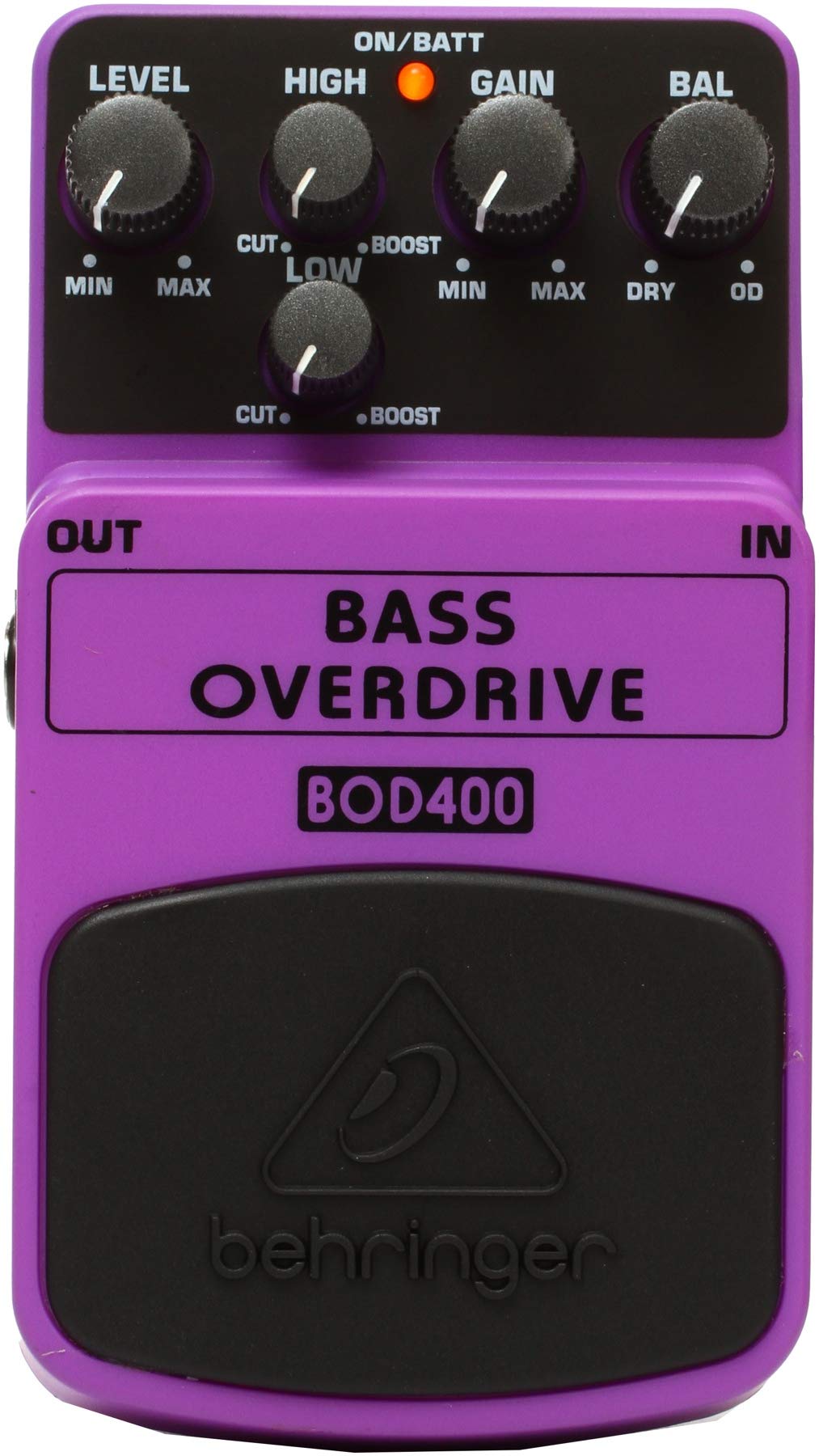 Behringer BASS OVERDRIVE BOD400 Authentic Tube-Sound Overdrive Effects Pedal