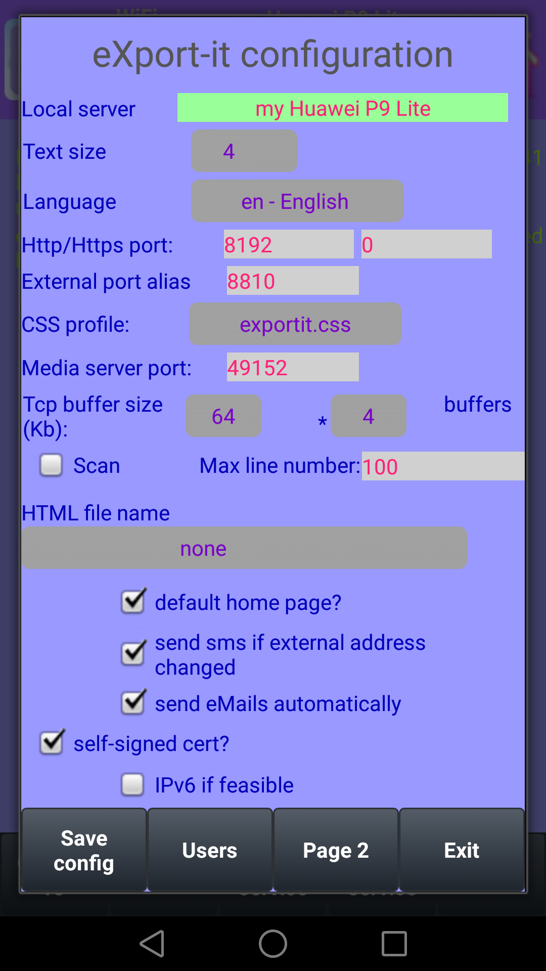export-it, UPnP and HTTP server & client