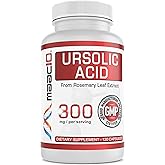 MAAC10 Ursolic Acid 300mg - Sourced from Rosemary Extract, AMPK & Sirtuin Activator - Third-Party Lab Tested