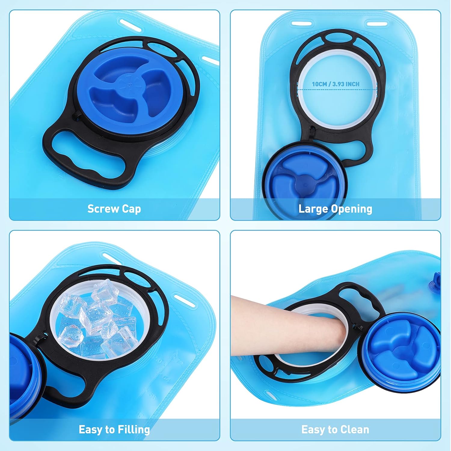 WILDMAX 2L Hydration Bladder Water Bladder Leak Proof Hydration Reservoir with Insulated TPU Tube, Water Reservoir Replacement for Backpacks for Outdoor Hiking Biking Climbing Cycling Running Walking : Sports & Outdoors