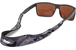 Pilotfish Neoprene Eyewear Retainer Sunglasses Strap - Premium, Lightweight, Perfect Size for Men & Women