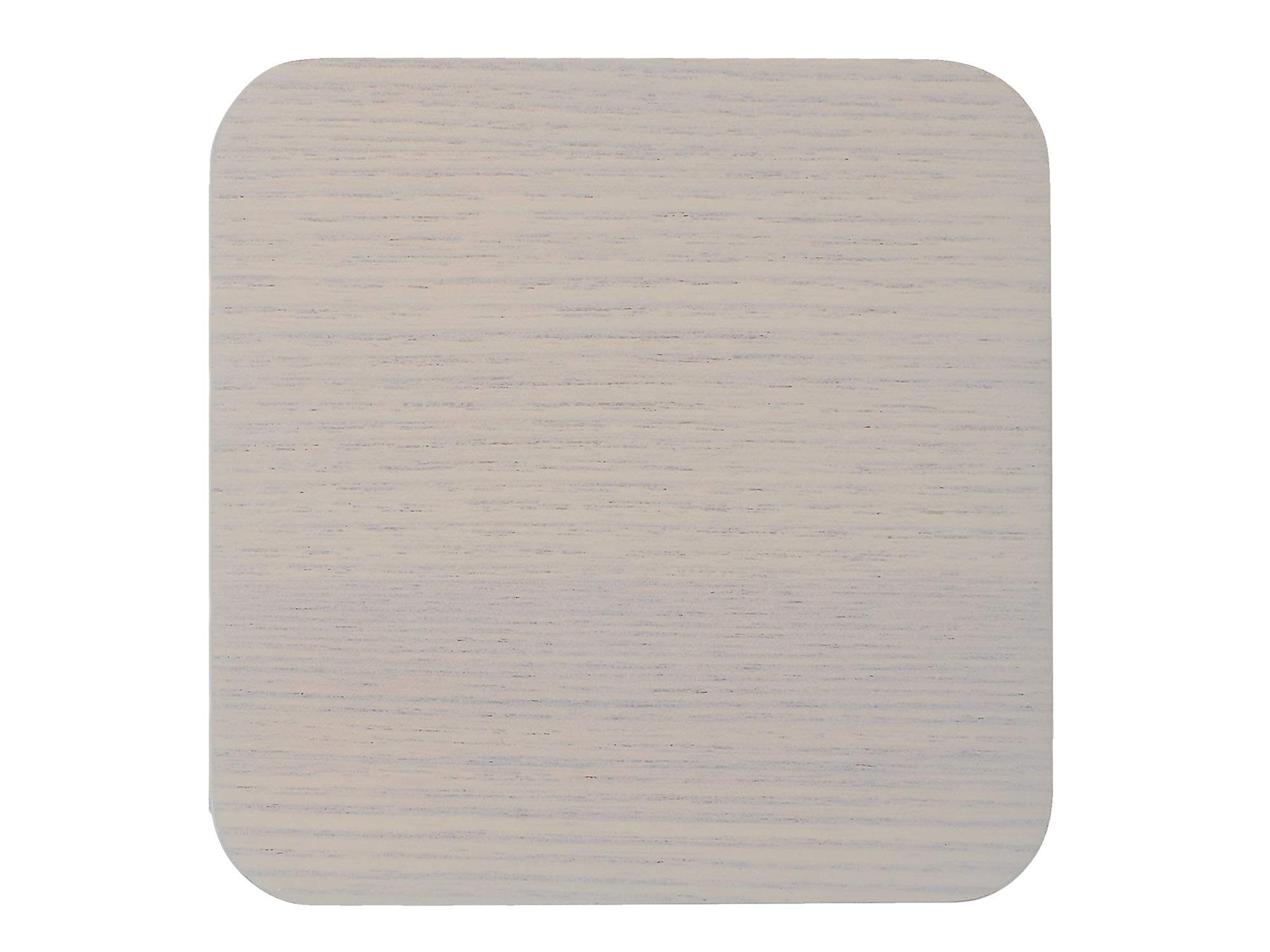 Creative Tops Naturals Wood Veneer Drinks Coasters, Square, MDF, Grey Wash, 10.5 cm, Set of 4