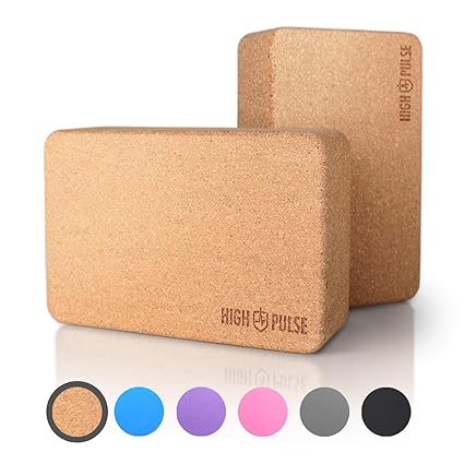 High Pulse Bloque de yoga de corcho (2 bloques) - Bloques ...
