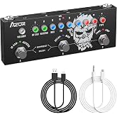 AZOR Multi Effects Guitar Pedal, 9 AMP Models &amp; 8 IR Cab, Delay Reverb Distortion Overdrive, Rechargeable Portable Guitar Effects Processor, Support 3rd Party IR Loading, Bluetooth &amp; Recording
