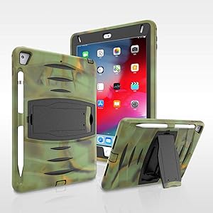 Caseitnow- iPad Pro 11 inch Case - Heavy Duty Drop Resistant Protective Case with Apple Pencil Holder and Kickstand for iPad Pro 11 inch (Camouflage)