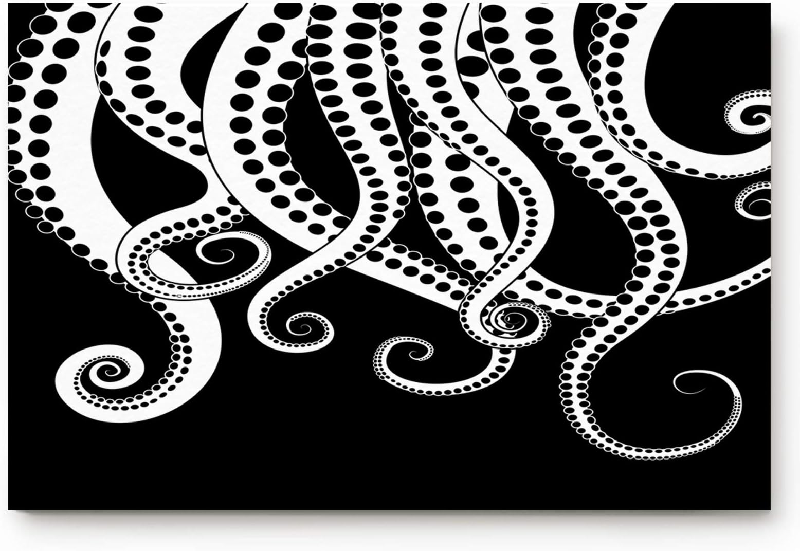 Libaoge Kraken Ocean Theme Giant Octopus Tentacles Mythical Nautical Sea Monster Marine Life Illustration Doormat Welcome Mat Entrance Mat Indoor/Outdoor Door Mats Floor Mat Bath Mat 20x31.5in