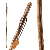 Brazos Rustic Wood Walking Stick, Ironwood, Traditional Style Handle, for Men &amp; Women, Made in The USA