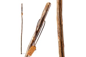 Brazos Rustic Wood Walking Stick, Ironwood, Traditional Style Handle, for Men & Women, Made in The USA