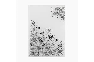 DzIxY Corner Flower Butterfly Plastic Embossing Folders for Cards Making Supplies DIY Paper 3D Scrapbook Stencils Album Crafts Decoration Template
