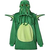 Focupaja Unisex Animal Cosplay Hoodie Pullovers Oversized Flannel Warm Pajamas Novelty Halloween Costume Christmas Outfit
