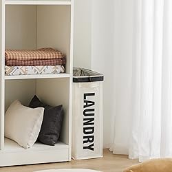 Slim Laundry Hamper with Removable Inner Bag and