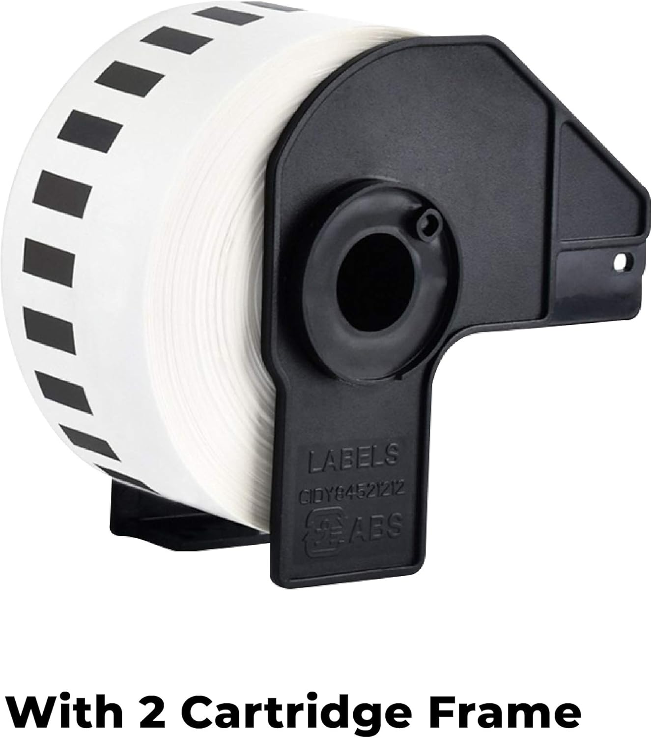 enKo - Compatible DK-2210 Continuous Paper Labels (1.1 Inch x 100 Feet) Compatible for Brother QL Label Printers - 6 Rolls + 2 Refillable Cartridges : Office Products