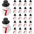 50 Pc Mini Christmas Figurine Set – Snowman, Santa & Gingerbread Man Rubber Figures For Tabletop Decor, Crafts, And Holiday Displays - View #3