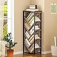 Cutogxon Tree Bookshelf - 9 Tier Floor Standing Tree Bookshelf for Hardcover Books, Small Bookshelf for Small Spaces Bookshelves Wooden Book Storage Organizer Shelves for Bedroom Living Room