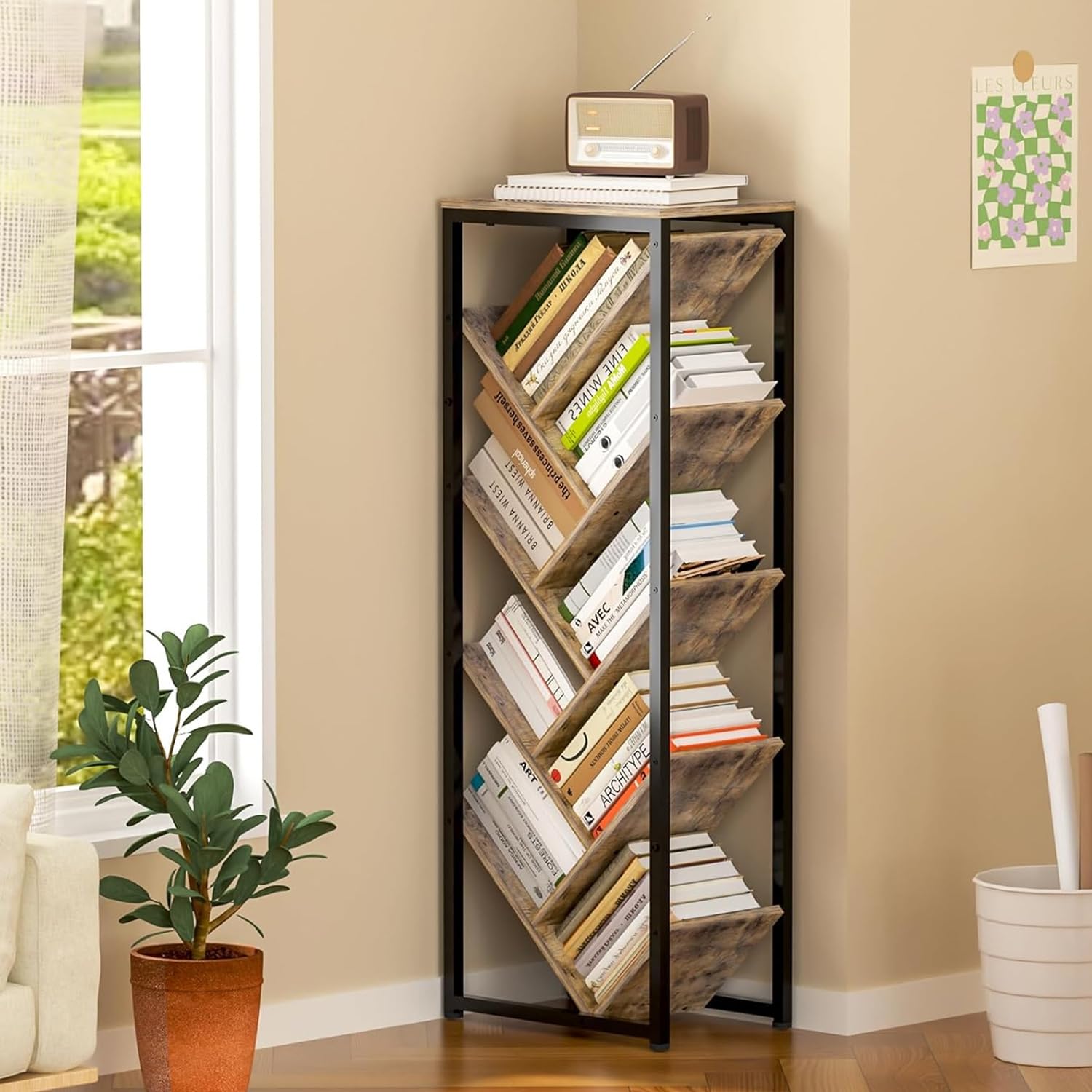 Cutogxon Tree Bookshelf - 9 Tier Floor Standing