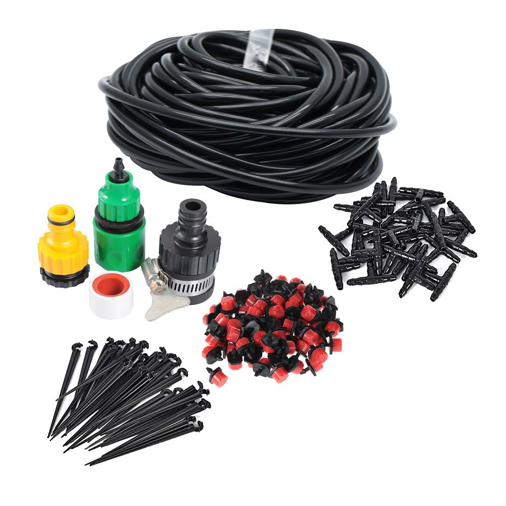 82FT Micro Drip Irrigation System Sprinkler Plant Watering...