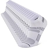COOPLUS Mens 10 Pairs Ankle Athletic Low Cut Socks Cushioned Breathable Running Performance Sport No Show Socks