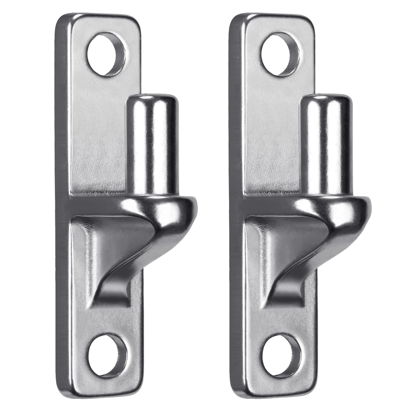 Insaga Gate Hinge, 2pcs Heavy Duty Hook on Plate Hinge (116 x 25mm) 16mm Pin Hanger Stainless Steel Metal Garden Gate Hardware for Farm Gate/Field Gate/Wooden Fence Hook and Band Hinge, Flat