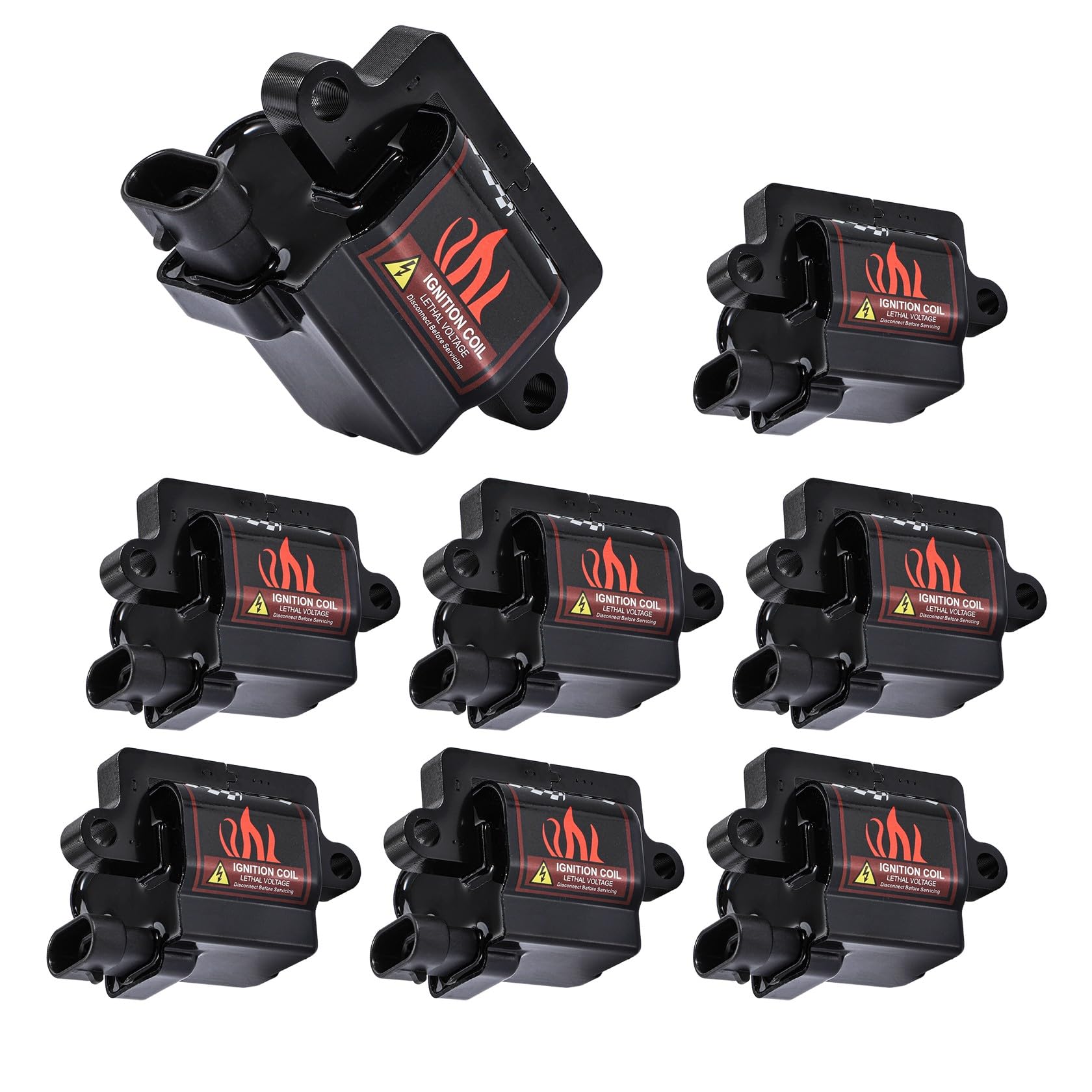 Photo 1 of BANG4BUCK 8Pcs UF271 D581 Ignition Coil Pack Compatible With Cadillac Chevy GMC Sierra Suburban Escalade Avalanche Silverado 4.8L 5.3L 6.0L 8.1L (SQUARE)