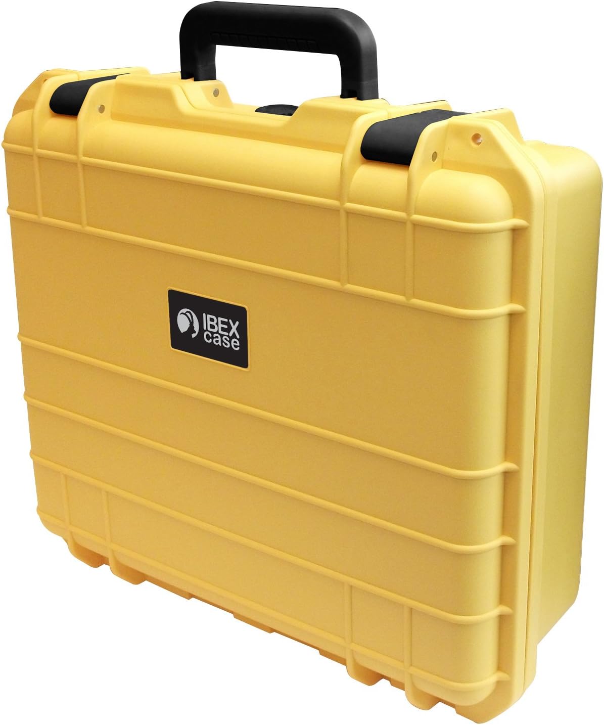 Ibex Cases - Black Watertight Hard Rugged Protective Case for Electronics, Equipment, Cameras, Tools, Drones, and More (IC-1500YL)