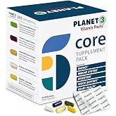 Daily Vitamin Packs for Men &amp; Women &ndash; Immune, Energy &amp; Heart Support with Vitamin D3, Omega-3, Probiotics, Methyl B12 &amp; Vitamin C &ndash; Multivitamin with Lutein &ndash; Planet 3 Vitamin Packs, 30 Packets