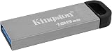 Kingston DataTraveler Kyson USB 3.2 Gen 1 128GB Capless Metal Flash Drive view 2