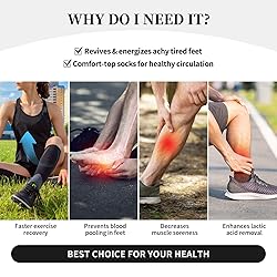aipoase Fire Compression Socks Knee High