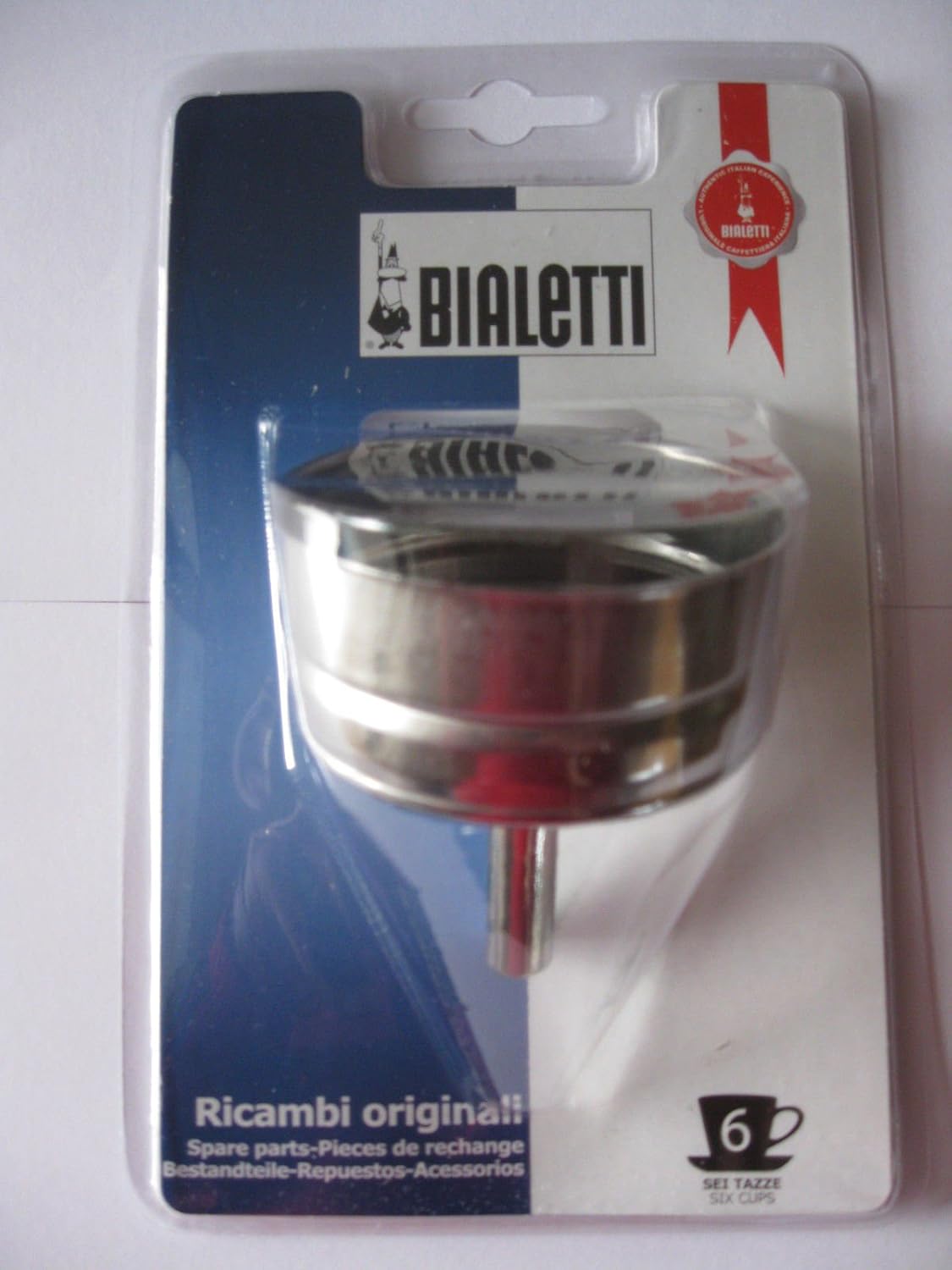 Bialetti 06630 Stainless Steel Moka, 6 cup, replacement,