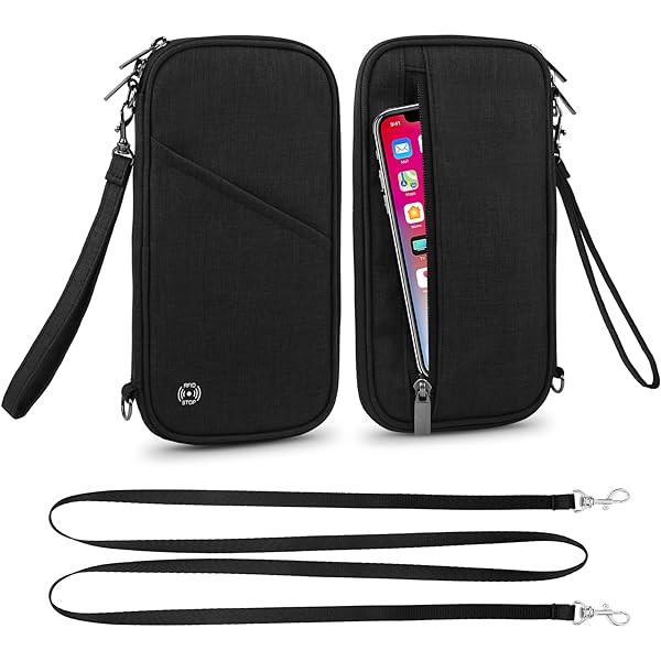 Bolsa De Pecho Con Ventana - Bolsa De Viaje RFID Para Documentos, Efectivo Y Pasaporte