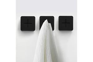 KAIYING Kitchen Towel Hook, Self Adhesive Dish Towel Holder for Kitchen Cabinet Door, Push Towels Holder Wall Mounted for Bat