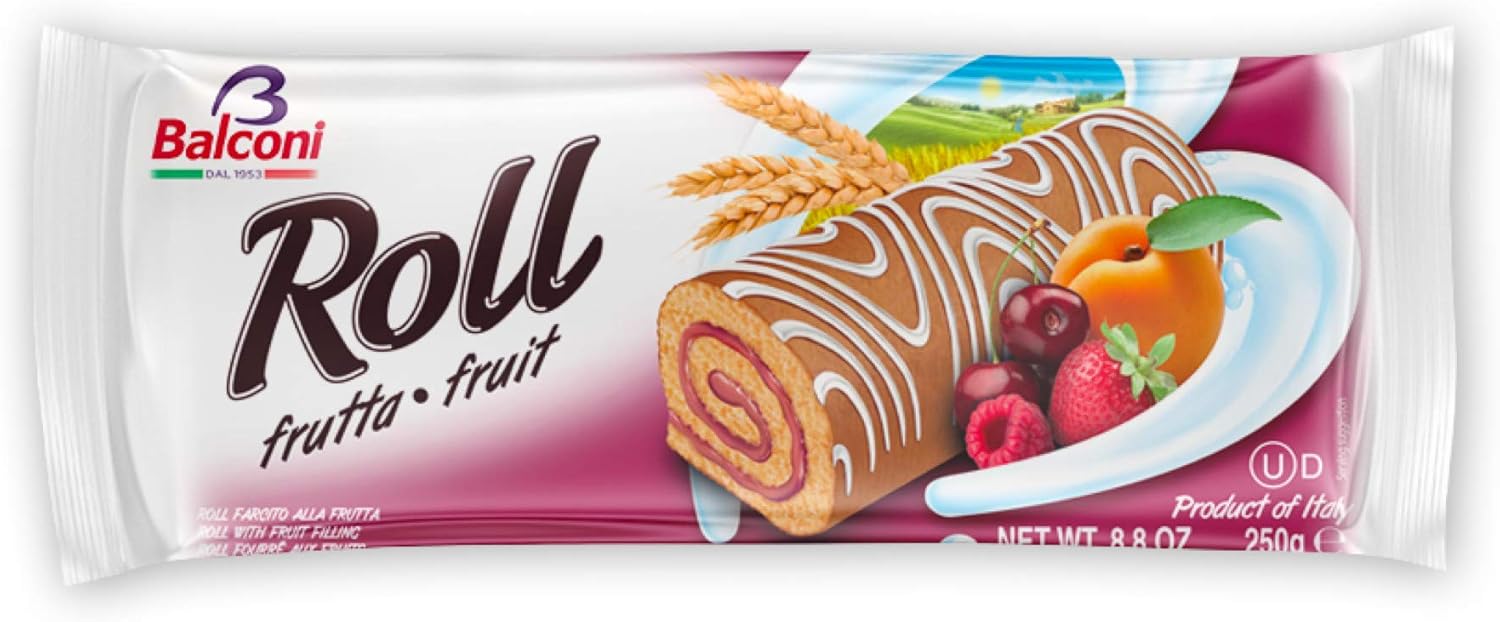 Tronchetto Di Natale Alla Frutta.Torta Balconi Tronchetto Roll Alla Frutta 250 Gr Merenda Merendine Fragola Amazon It Alimentari E Cura Della Casa