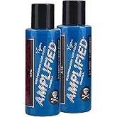 MANIC PANIC Atomic Turquoise Hair Color - Amplified - (2PK) Semi Permanent Hair Dye - Bright Aqua Blue with Green Undertones - Vegan, PPD &amp; Ammonia-Free - For Coloring Hair on Women &amp; Men