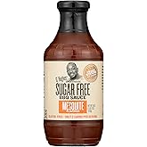 G Hughes Mesquite Flavored BBQ Sauce, Sugar Free, Gluten Free, 18 Ounces (Pack Of 6)