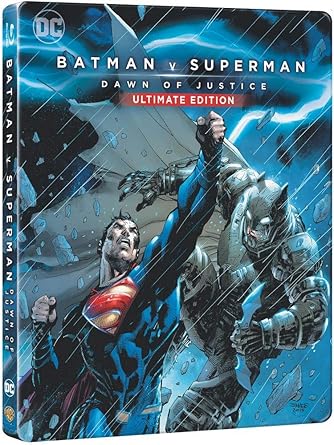 Batman Vs Superman Ultimate Edition Illustrated Steelbook Import Region Free Blu Ray Amazon Co Uk Dvd Blu Ray