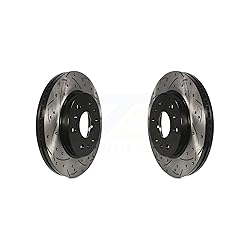 DS-One Front Coated Drill Slot Disc Brake Rotor