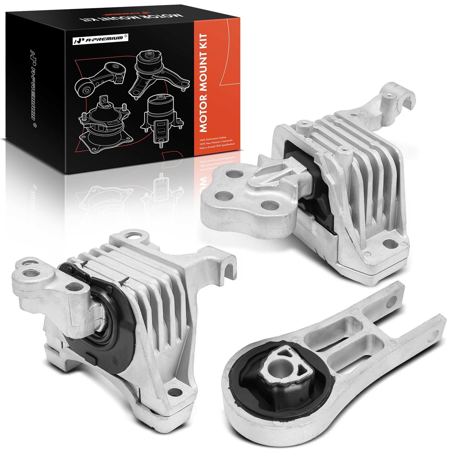 Photo 1 of A-Premium 3PCS Engine Motor Mount and Transmission Mount Set [Automatic Transmission] Compatible with Jeep Cherokee 2014-2022 & Chrysler 200 2015-2017, 3.2L 3.6L, Replace# 68157441AD, 68224909AC