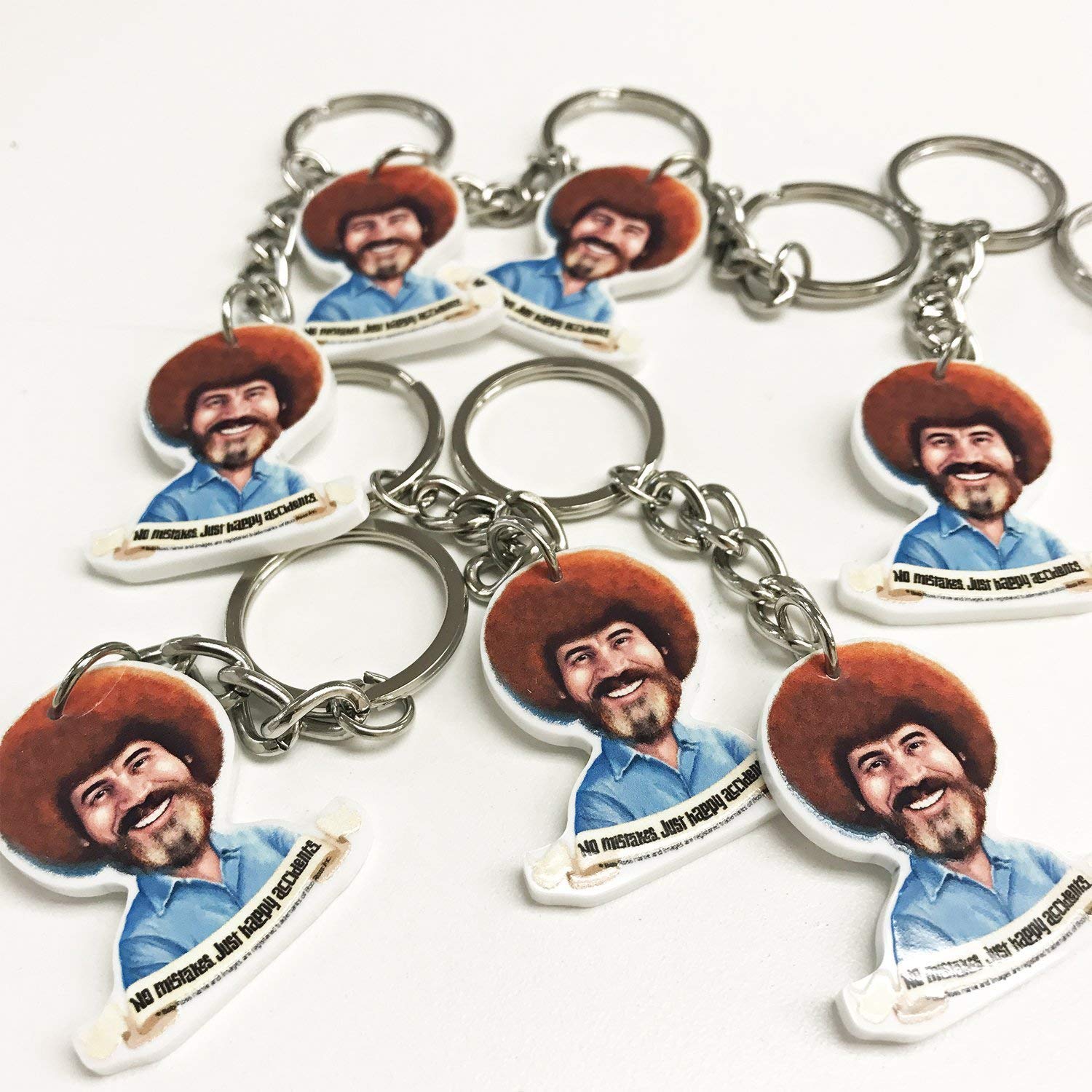 bob ross keyring
