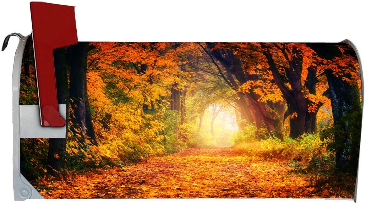 VWAQ Autumn Mailbox Covers Fall Forest Decorative
