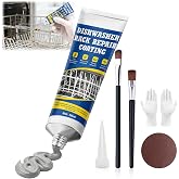 JAOJAO Dishwasher Rack Repair Coating, Dishwasher Rack Repair Kit, Grey | Strong Waterproof Protection High and Low Temperature Resistant Safe Formula for Dishwashers and Vinyl Rack Restoration, 50ml