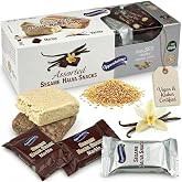 Halva Bars, Vanilla &amp; Marble - Israeli Sesame Tahini, Vegan Kosher Snacks | 12 individually wrapped halvah bars, 0.88 oz each, Gluten-free, non-GMO, Perfect for gifting, sharing, or snacking